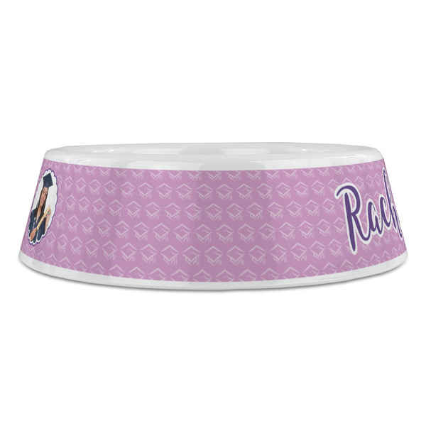 Graduation Plastic Pet Bowls - Large - FRONT