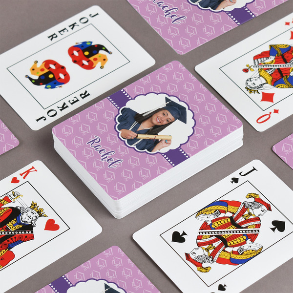 Graduation Playing Cards - Front & Back View