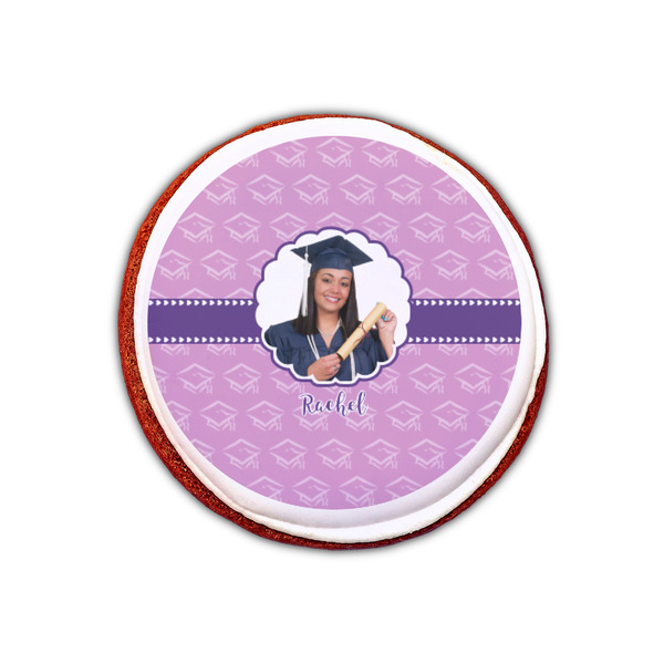 Graduation Printed Icing Circle - XSmall - On Cookie
