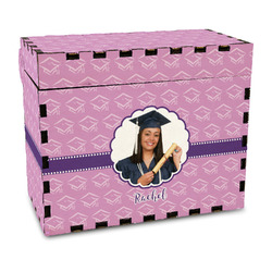 Graduation Wood Recipe Box - Full Color Print (Personalized)