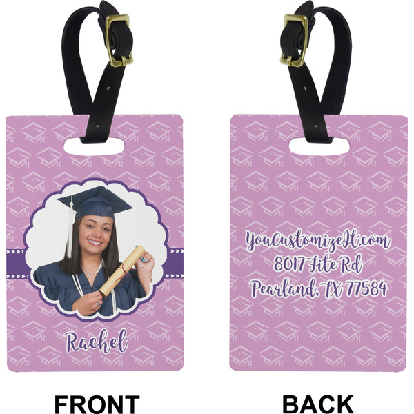 Graduation Rectangle Luggage Tag (Front + Back)