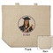 Graduation Reusable Cotton Grocery Bag - Front & Back View