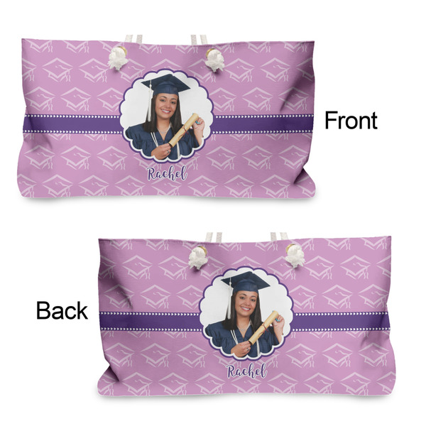 Graduation Large Rope Tote - From & Back View