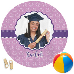 Graduation Round Beach Towel (Personalized)