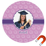 Graduation Round Car Magnet - 10" (Personalized)