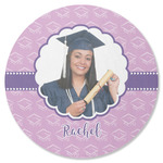 Graduation Round Rubber Backed Coaster (Personalized)