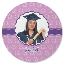 Graduation Round Rubber Backed Coaster (Personalized)