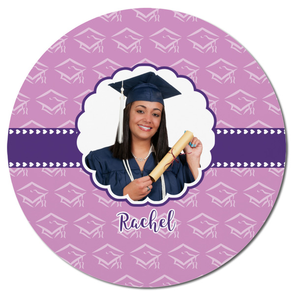 Graduation Round Fridge Magnet - FRONT