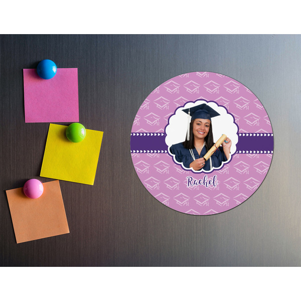 Graduation Round Fridge Magnet - LIFESTYLE