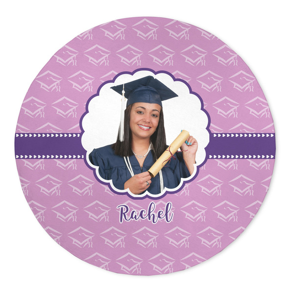 Custom Graduation 5' Round Indoor Area Rug (Personalized)