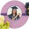 Graduation Round Linen Placemats - Front (w flowers)