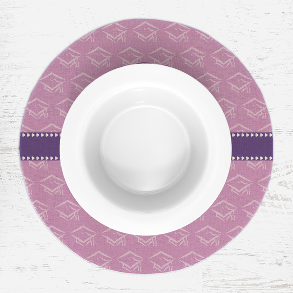 Graduation Round Linen Placemats - LIFESTYLE (single)