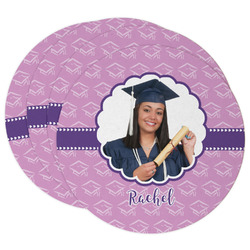 Graduation Round Paper Coasters w/ Photo