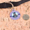 Graduation Round Pet ID Tag - Large - In Context