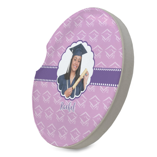 Graduation Sandstone Car Coaster - STANDING ANGLE