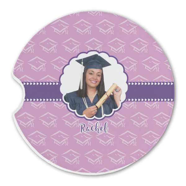 Graduation Sandstone Car Coaster - Single