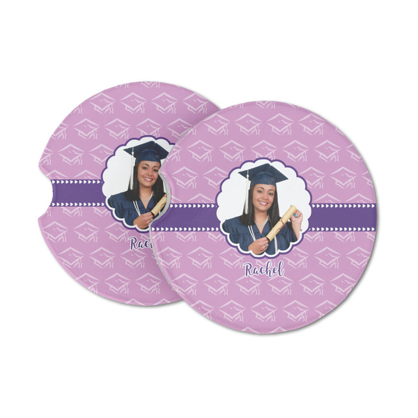 Custom Graduation Sandstone Car Coasters (Personalized)