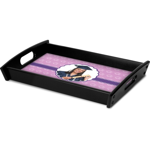 Graduation Serving Tray Black - Corner
