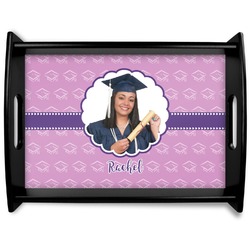 Graduation Black Wooden Tray - Large (Personalized)