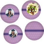 Graduation Set of 4 Glass Lunch / Dinner Plate 10" (Personalized)