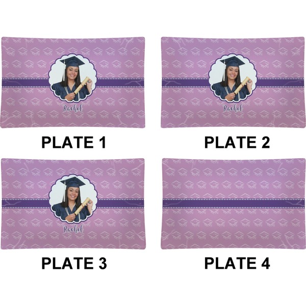 Graduation Set of Rectangular Dinner Plates (Approval)