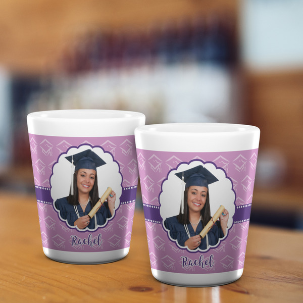Graduation Shot Glass - White - LIFESTYLE