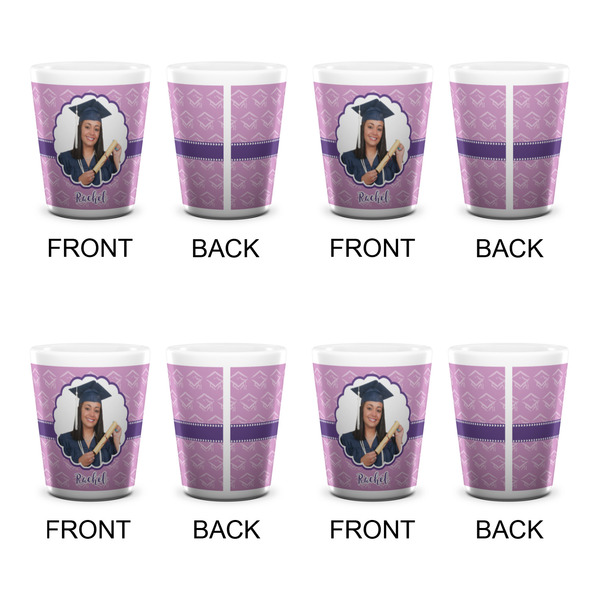 Graduation Shot Glass - White - Set of 4 - APPROVAL
