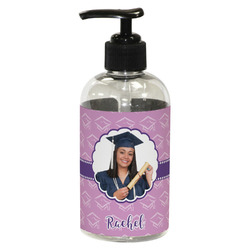 Graduation Plastic Soap / Lotion Dispenser (8 oz - Small - Black) (Personalized)