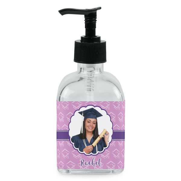 Custom Graduation Glass Soap & Lotion Bottle - Single Bottle (Personalized)