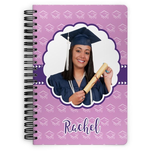 Custom Graduation Spiral Notebook - 7x10 (Personalized)
