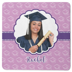 Graduation Square Rubber Backed Coaster (Personalized)