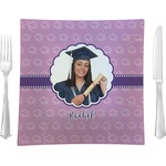 Graduation Glass Square Lunch / Dinner Plate 9.5" (Personalized)