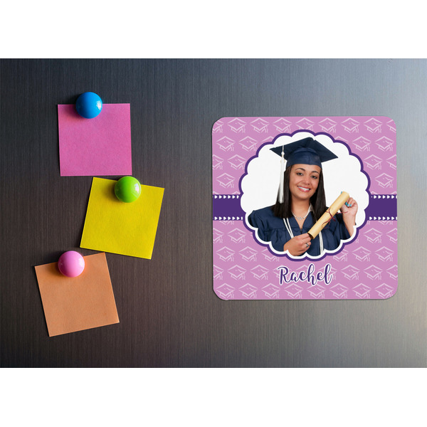 Graduation Square Fridge Magnet - LIFESTYLE
