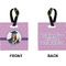 Graduation Square Luggage Tag (Front + Back)