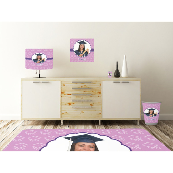 Graduation Square Wall Decal Wooden Desk