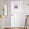 Graduation Square Wall Decal on Door