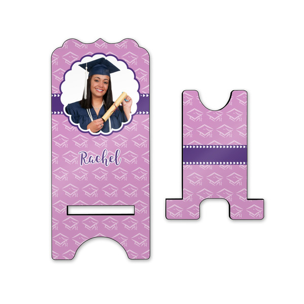 Graduation Stylized Phone Stand - Front & Back - Small
