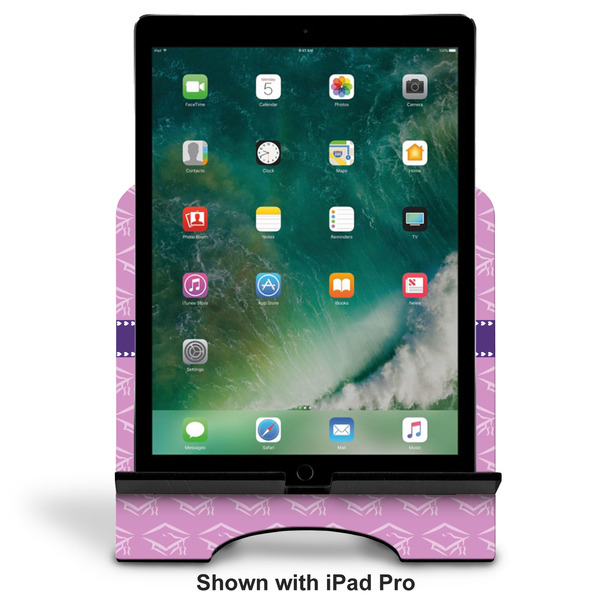 Graduation Stylized Tablet Stand - Front with ipad
