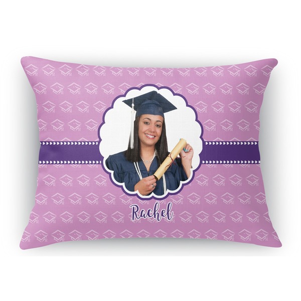 Custom Graduation Rectangular Throw Pillow Case (Personalized)