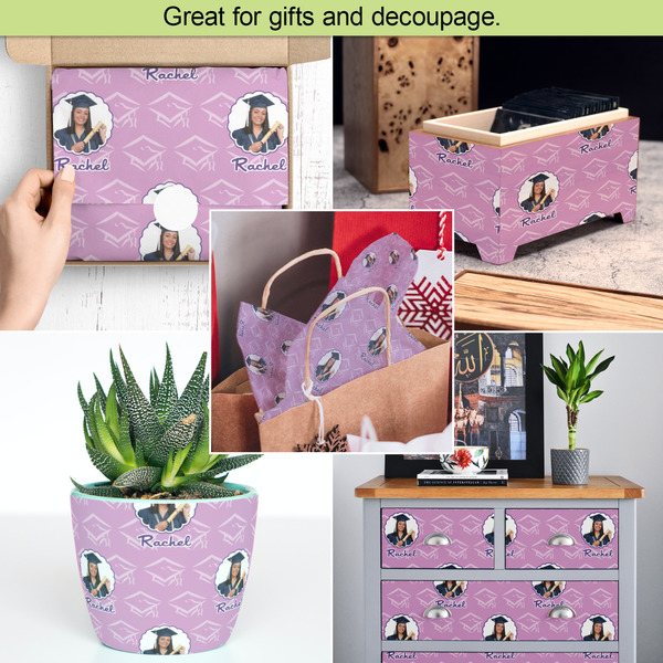 Graduation Tissue Paper - In Use Collage