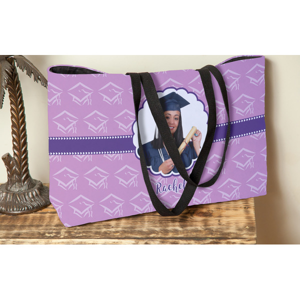 Graduation Tote w/Black Handles - Lifestyle View