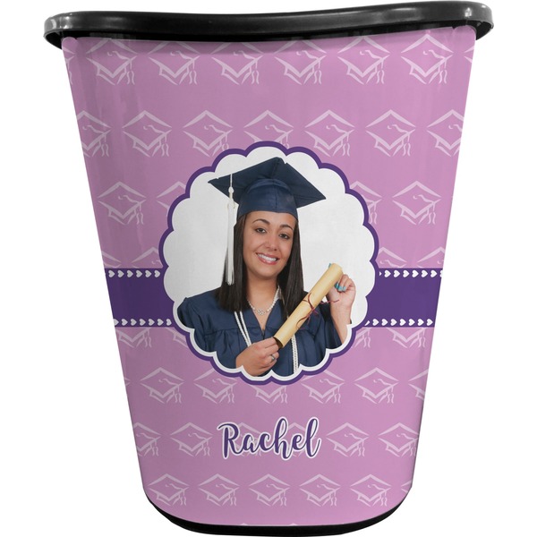 Graduation Trash Can Black