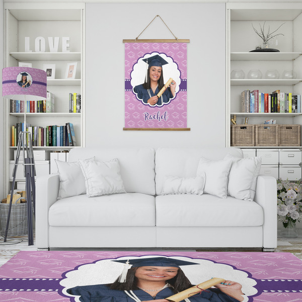 Graduation Wall Hanging Tapestry - Portrait - IN CONTEXT
