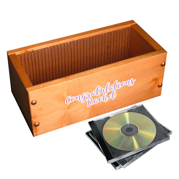 Graduation Wall Name Decal on Wooden Storage Chest