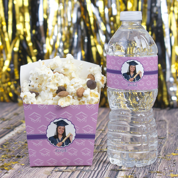 Graduation Water Bottle Label - w/ Favor Box