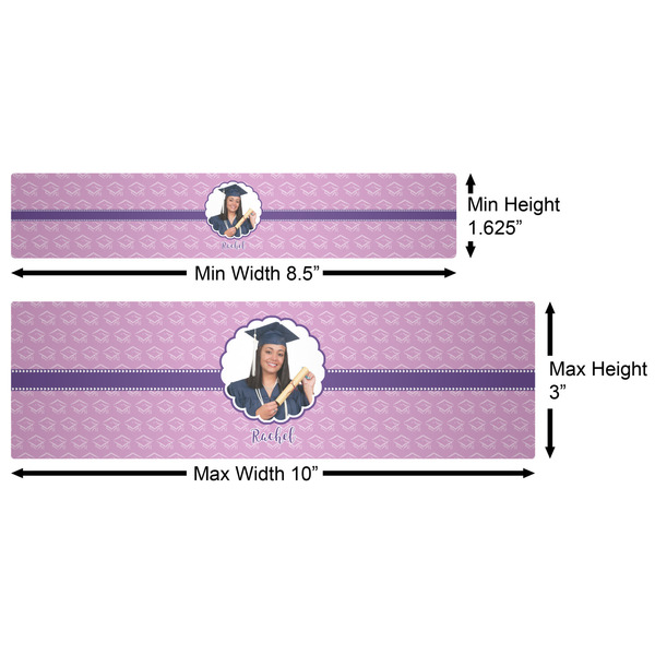 Graduation Water Bottle Labels w/ Dimensions