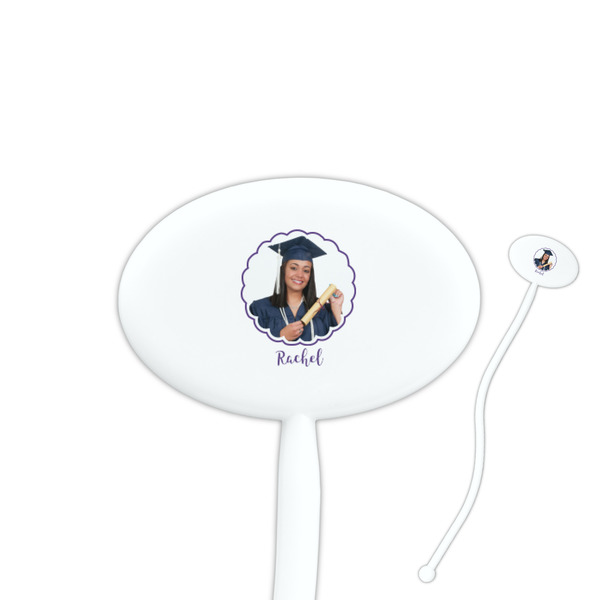 Custom Graduation Oval Plastic Stir Sticks (Personalized)