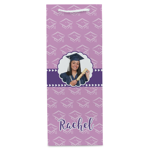 Graduation Wine Gift Bag - Matte - Front
