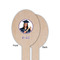 Graduation Wooden Food Pick - Oval - Single Sided - Front & Back
