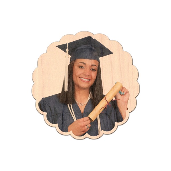 Custom Graduation Genuine Maple or Cherry Wood Sticker